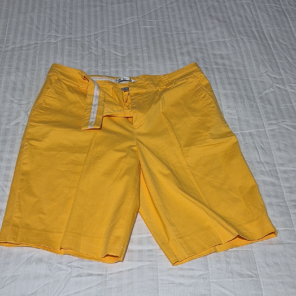 Coldwater Creek Vibrant Yellow Women's Bermudas